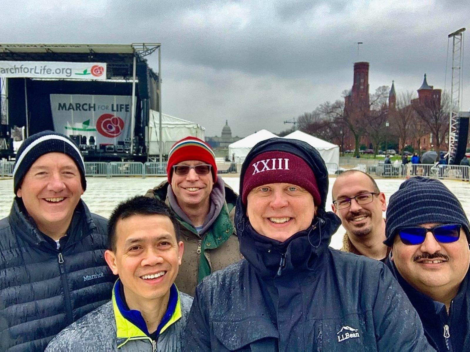 March for Life stage with seminarians THursday Jan 20.jpg