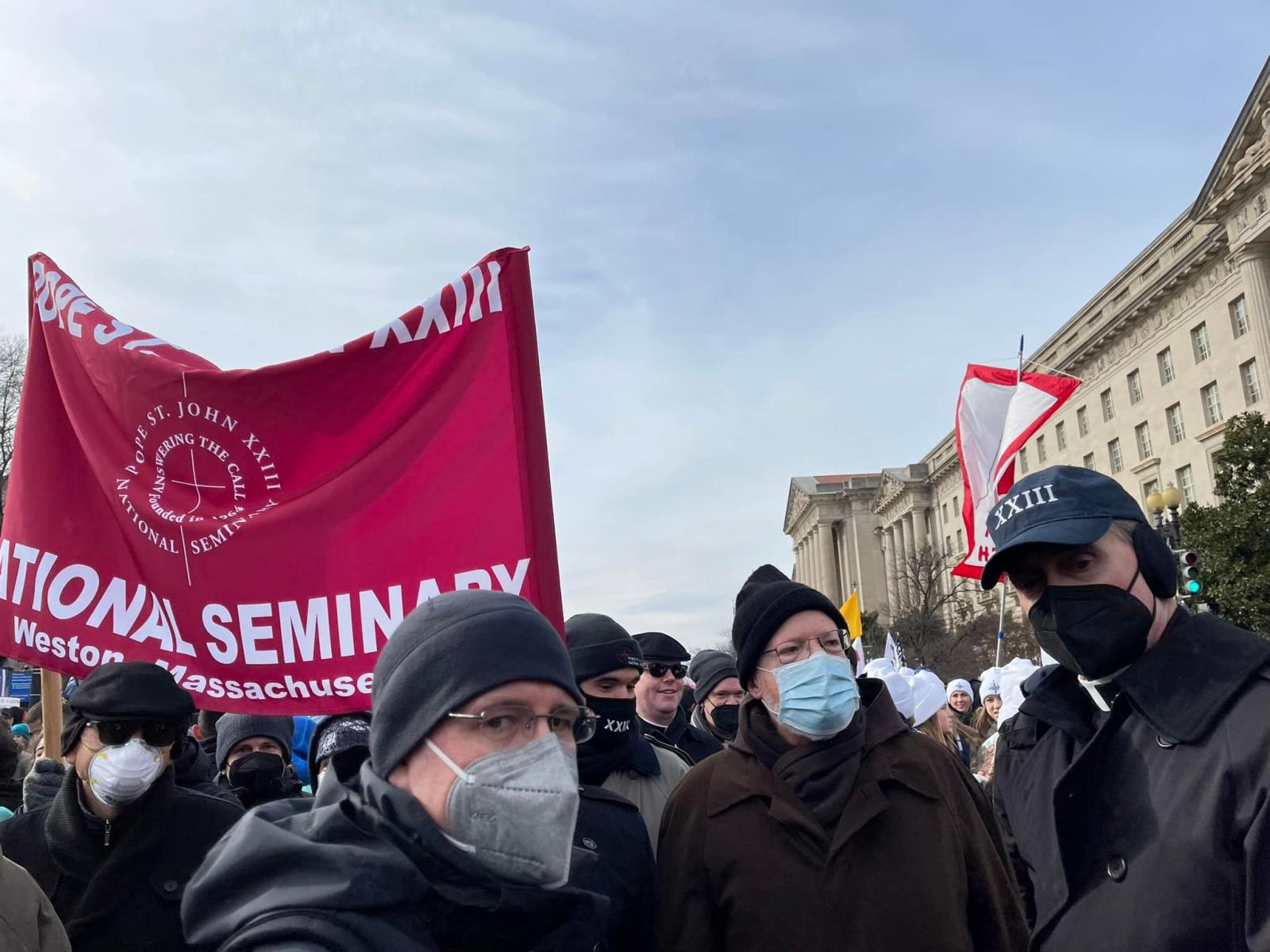 Rector with Cardinal at March.jpg