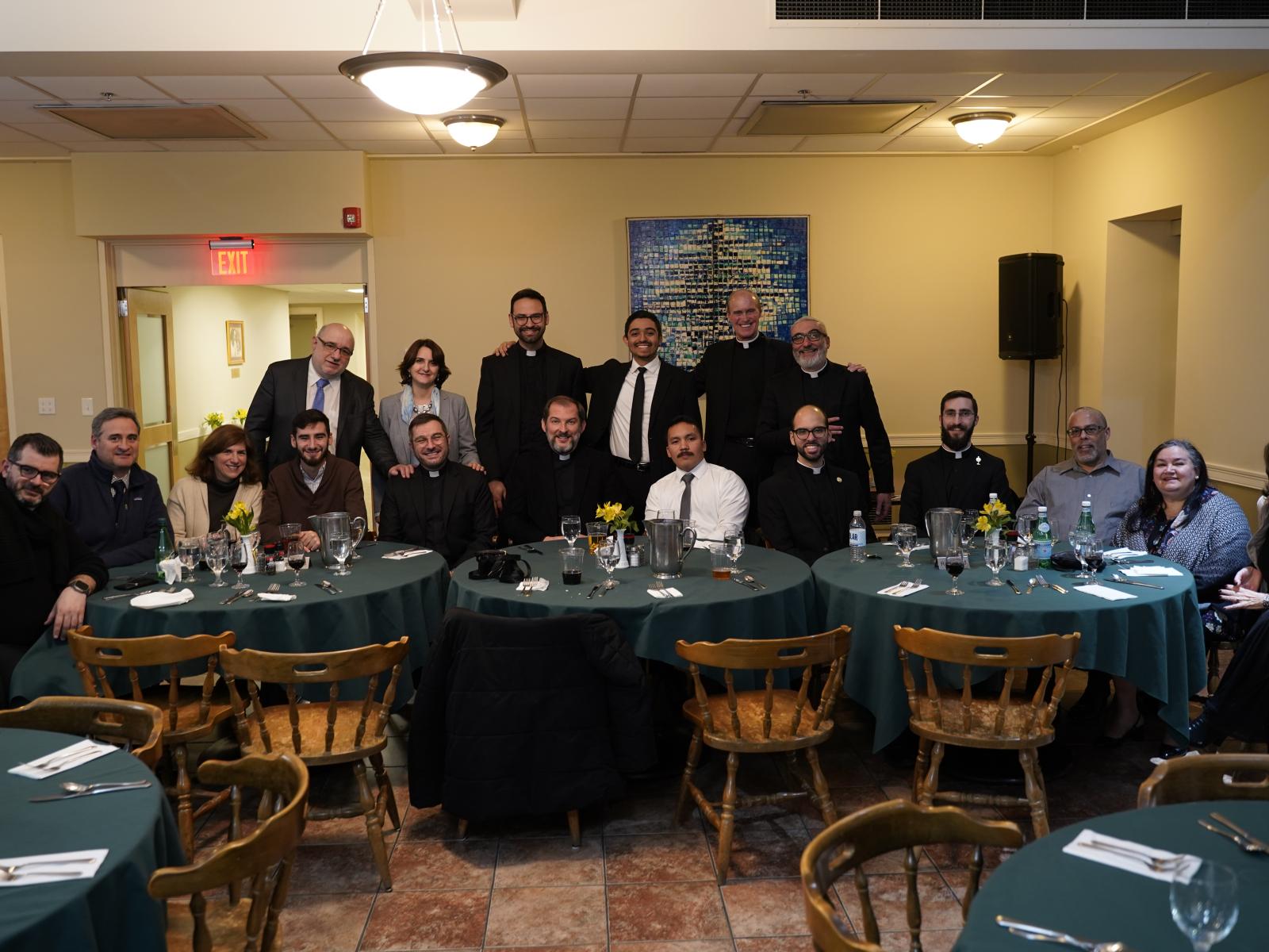 Seminarian Peter Jimenez and guests at the Ministry of Acolyte